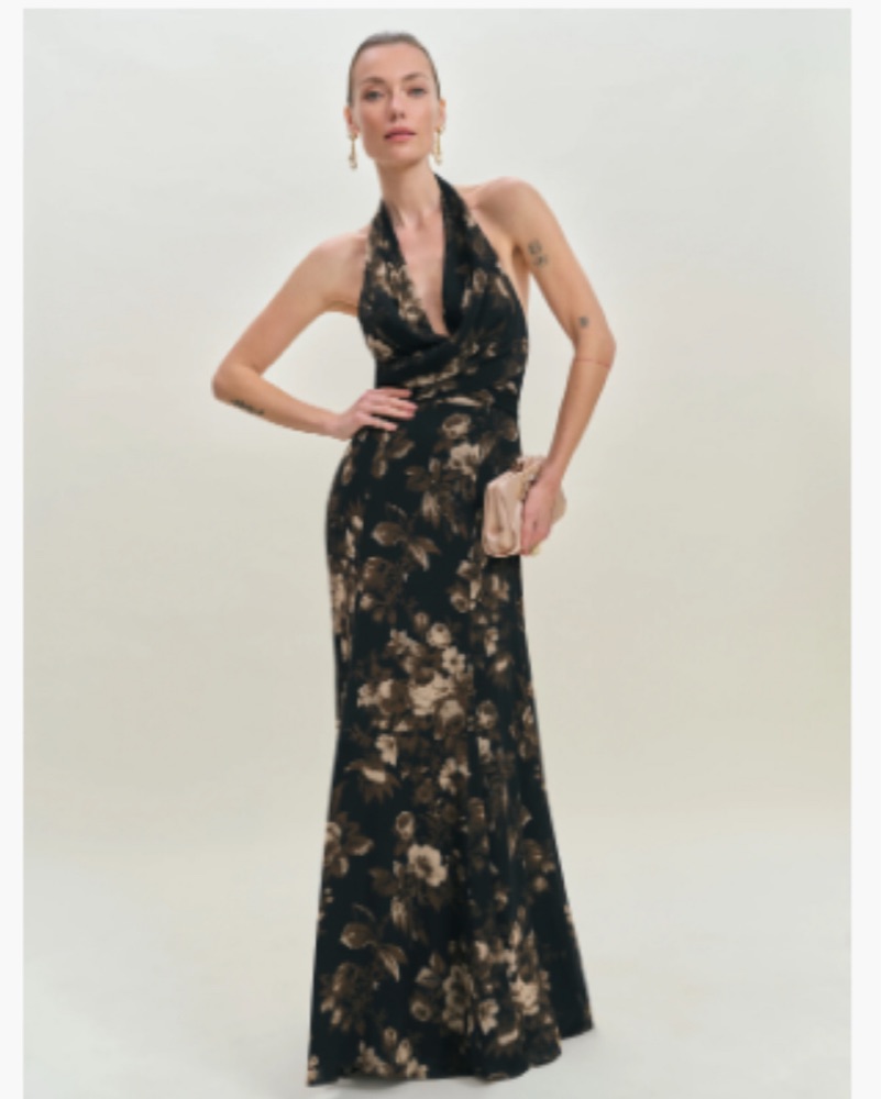Reformation Black Tie Gown by Reformation - Pickle