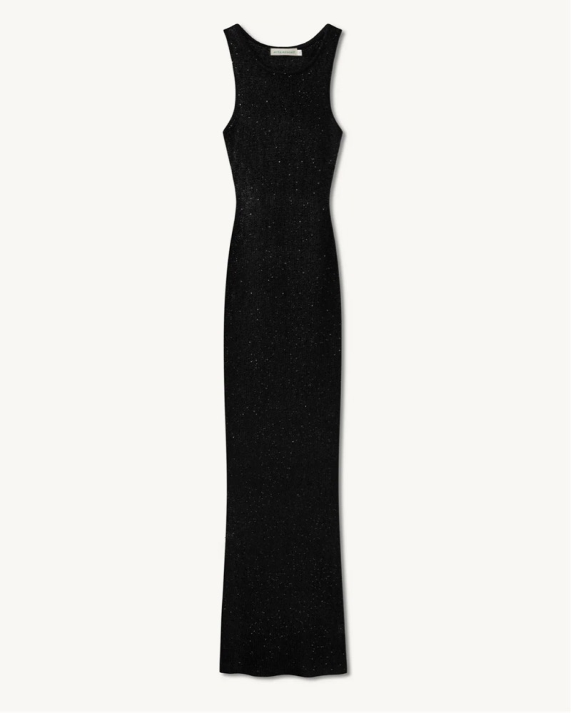 ASTA RESORT Black Sequin Long Dress (L) by Asta Resort - Pickle