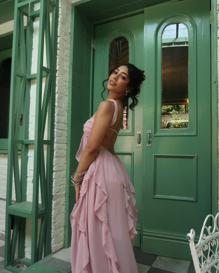 strapless open back dress SPINE OPEN BACK (MAXI DRESS) main image 0
