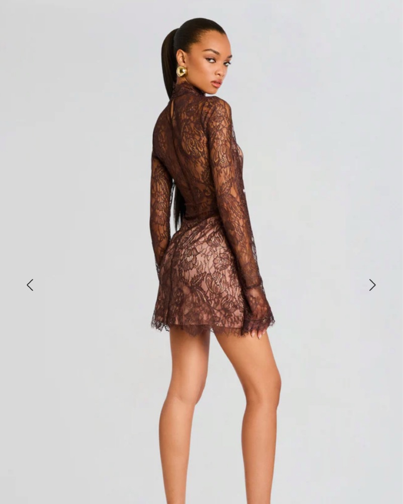 white christmas dresses Jaala Sequin Lace Dress – Retrofete main image 0