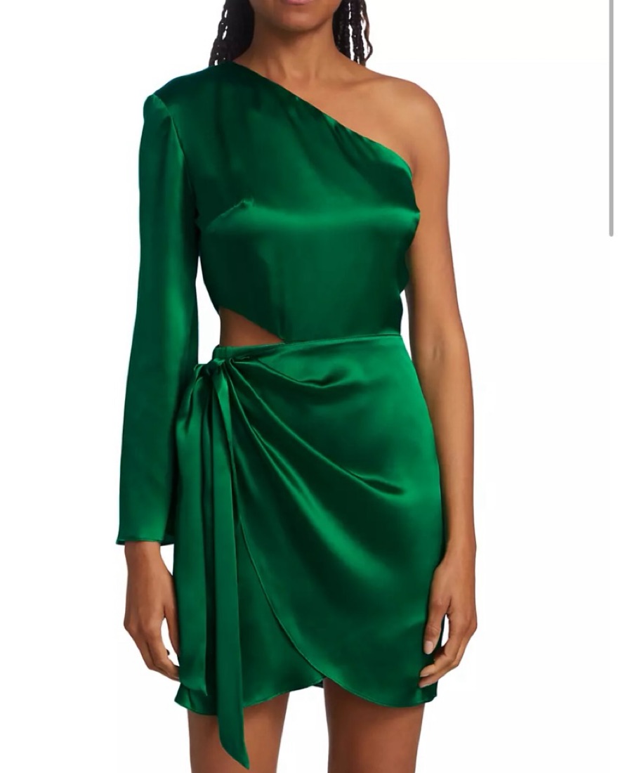 Amanda Uprichard Green Mini Dress by Amanda Uprichard - Pickle