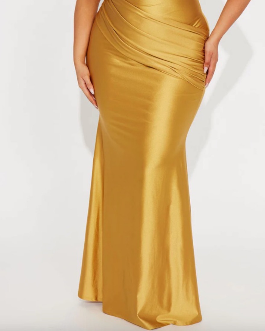 Gold Maxi Dress - Image 3