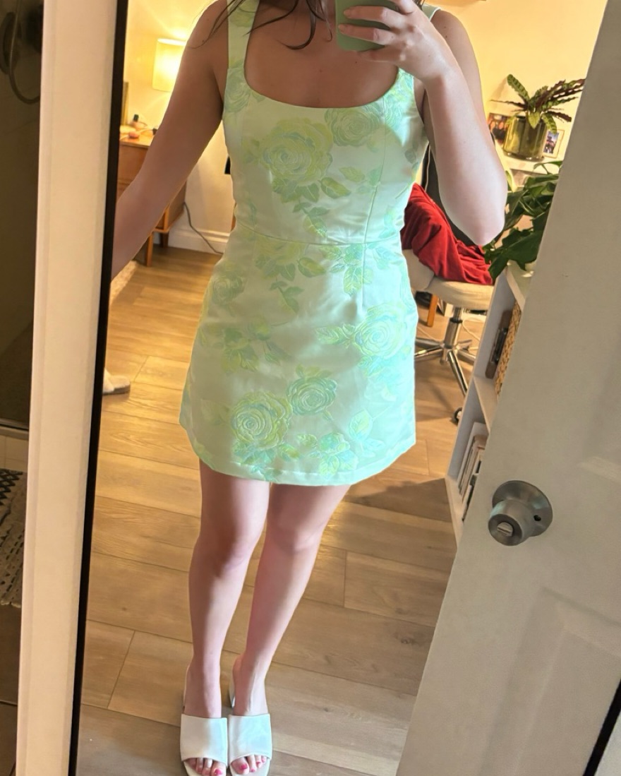 bright green mini dress Alora Mini Dress Green main image 0