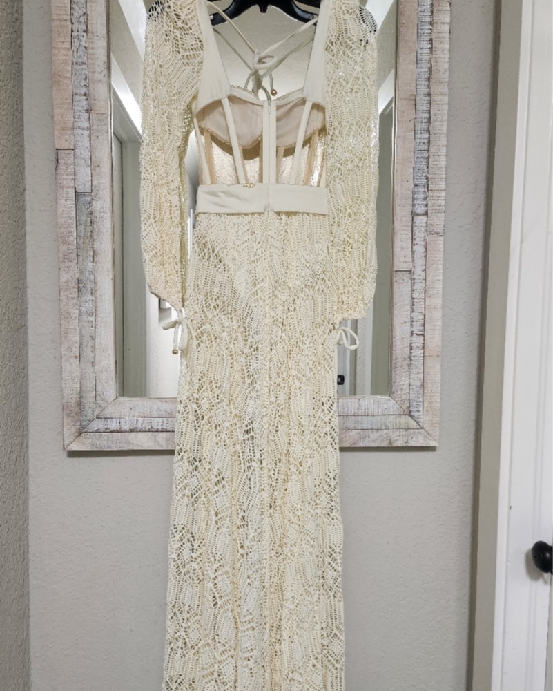patbo white beach dress Patbo - Draped Maxi Dress