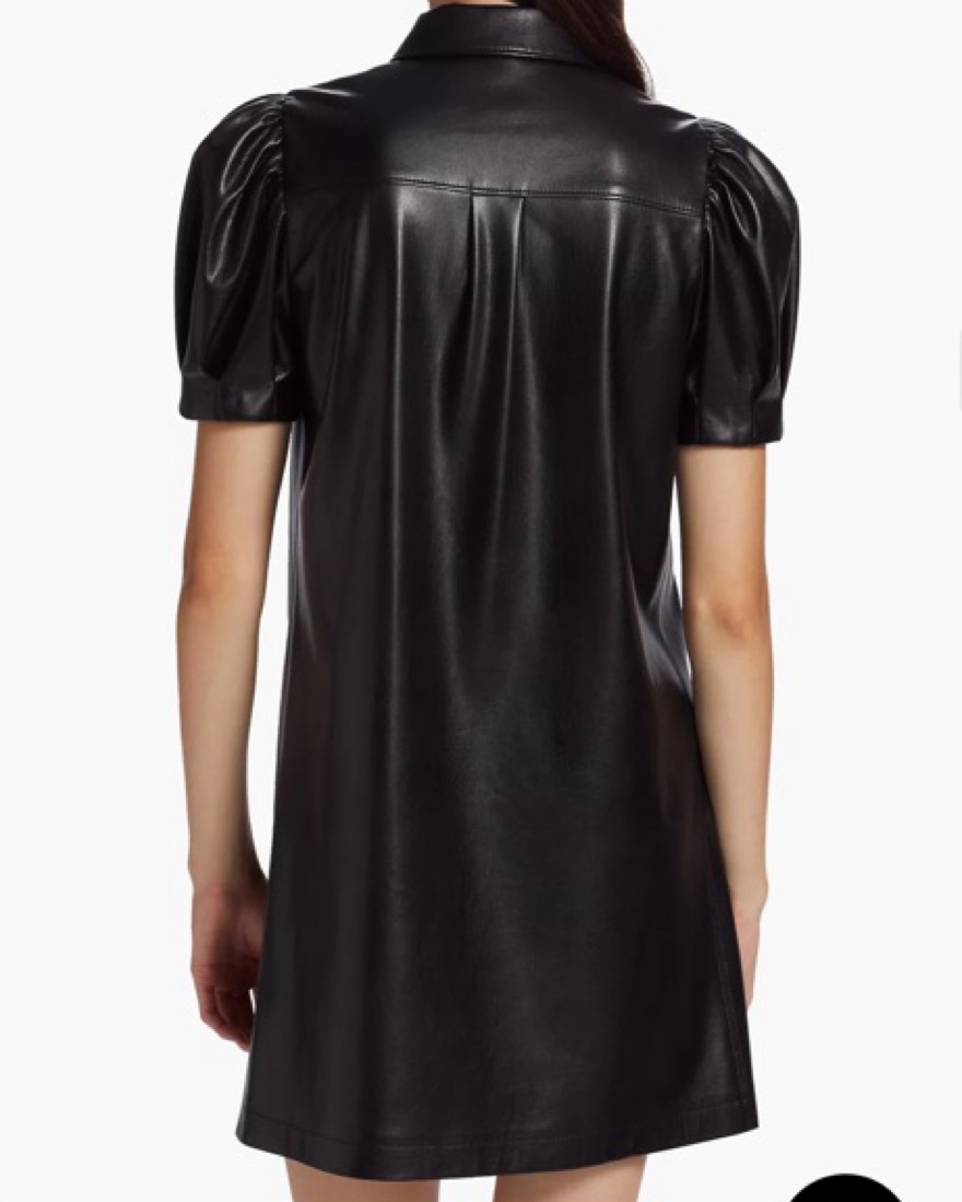 Alice and Olivia Leather Dress - Image 3