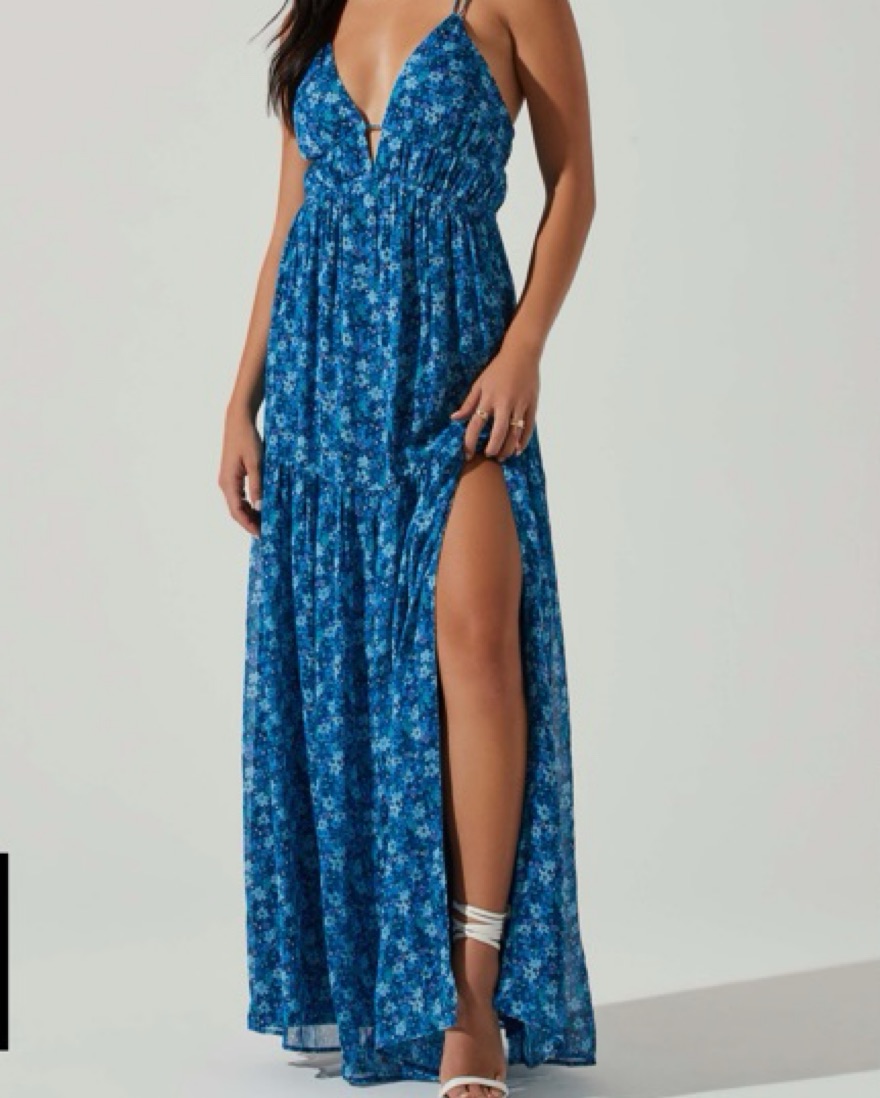 ASTR the Label Floral Tiered Maxi - Image 1