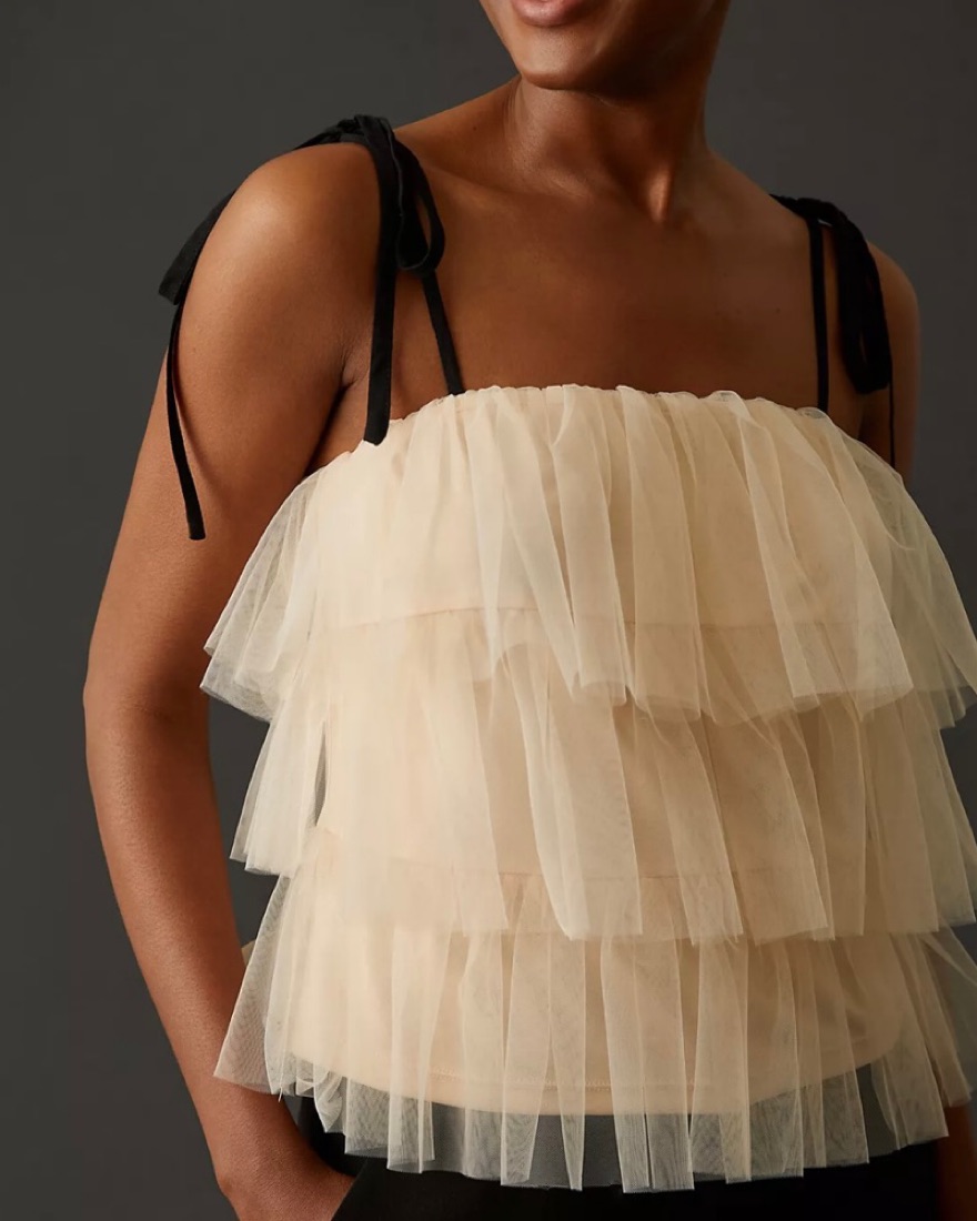 Sunday In Brooklyn Tulle Top - Image 1