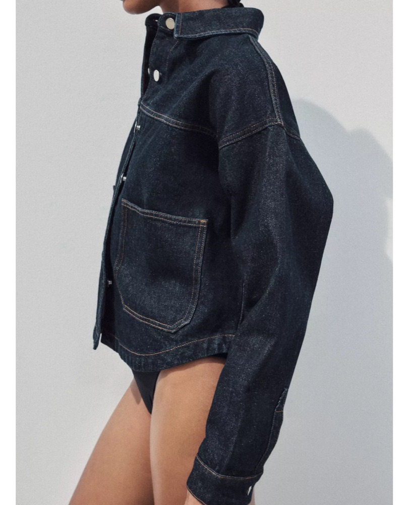 Zara Dark Jean Jacket - Image 3