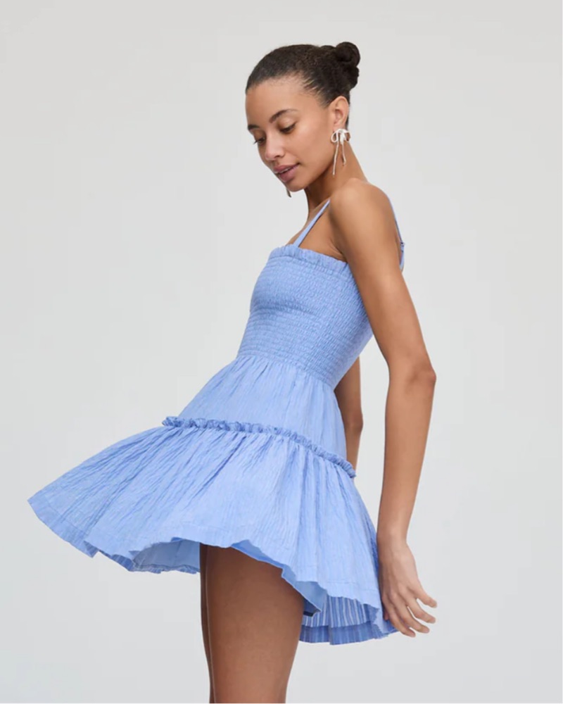 Hill House Seraphina Mini Nap Dress by Hill House - Pickle