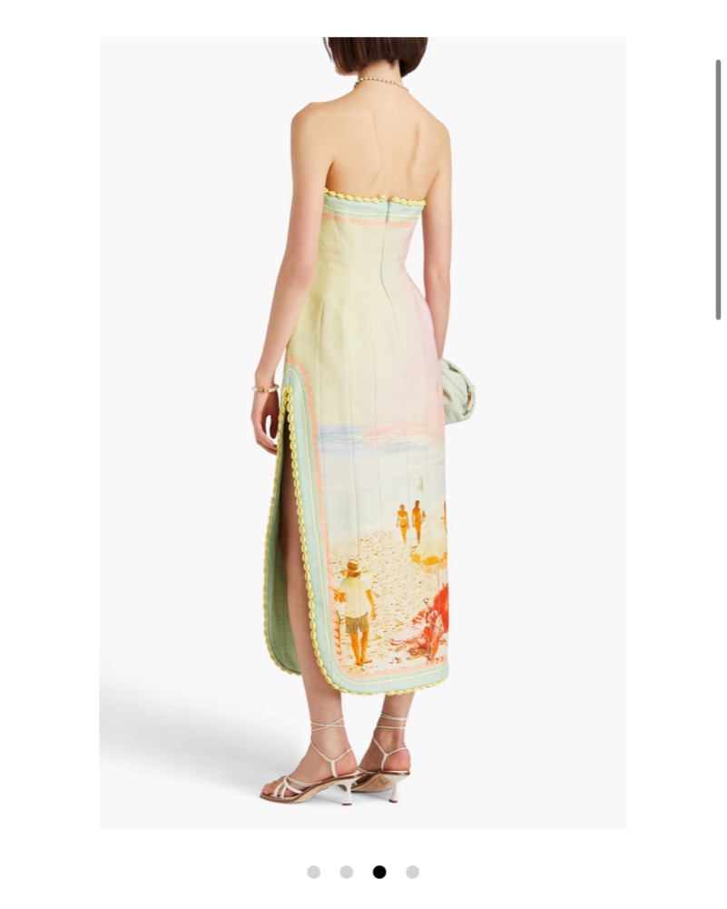 ZIMMERMANN Strapless shell-embelleshed by Zimmermann - Pickle