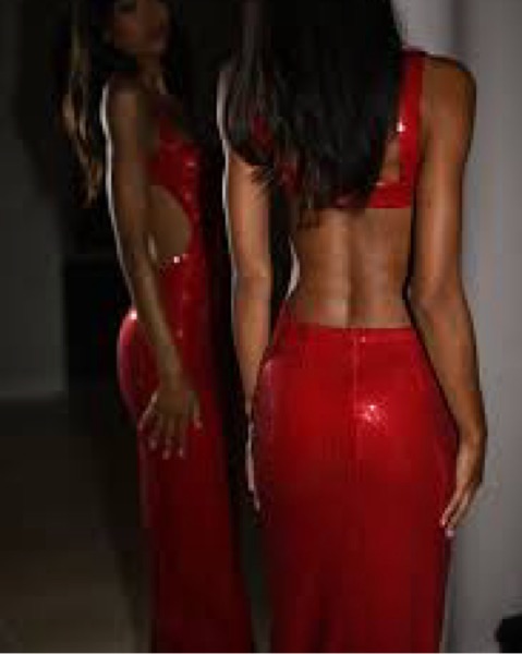strapless open back dress Fashion A-Line One Shoulder Evening Dresses Women Banquet Evening Gowns with Gradient Colors Black Red / 12 / CN main image 0