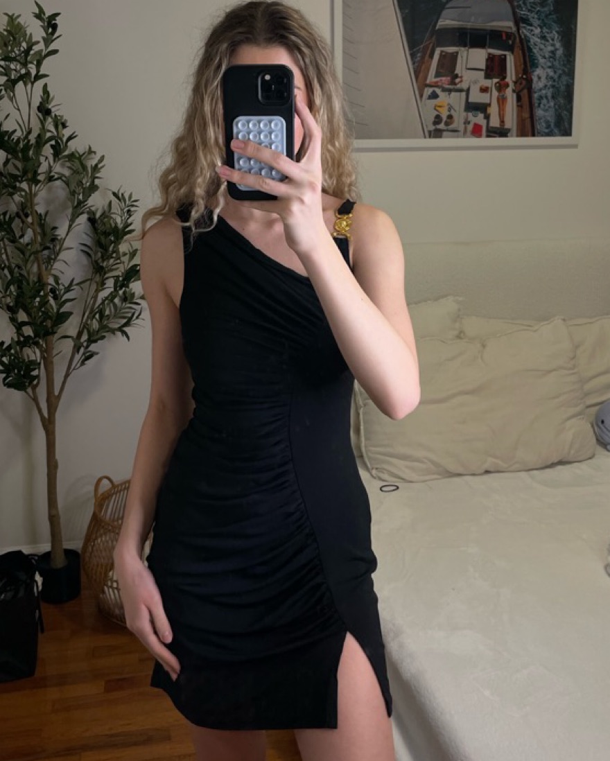 Versace Black Mini Dress Dupe by Versace