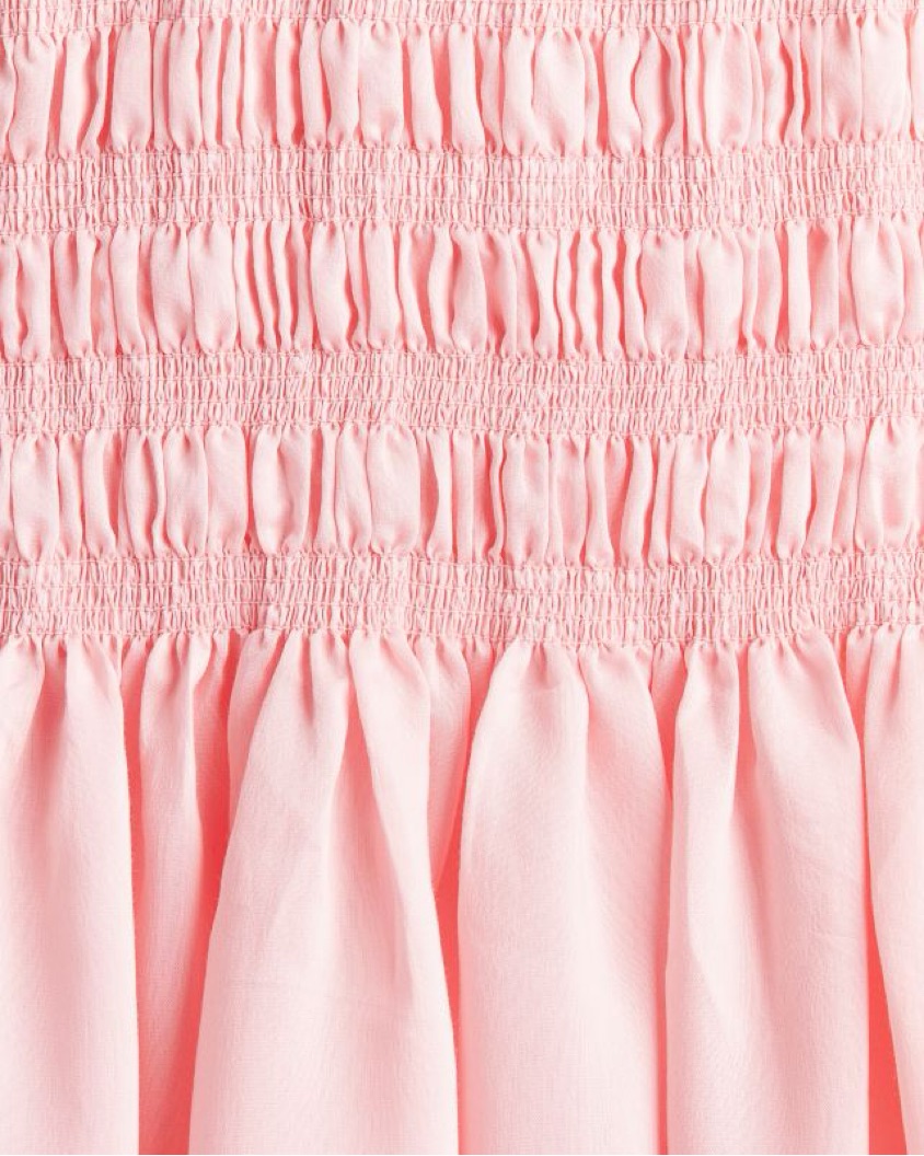 Pink Smocked Maxi Dress - Image 4