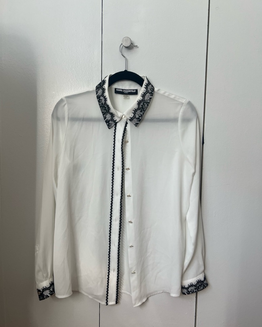Karl Lagerfeld White Blouse - Image 3