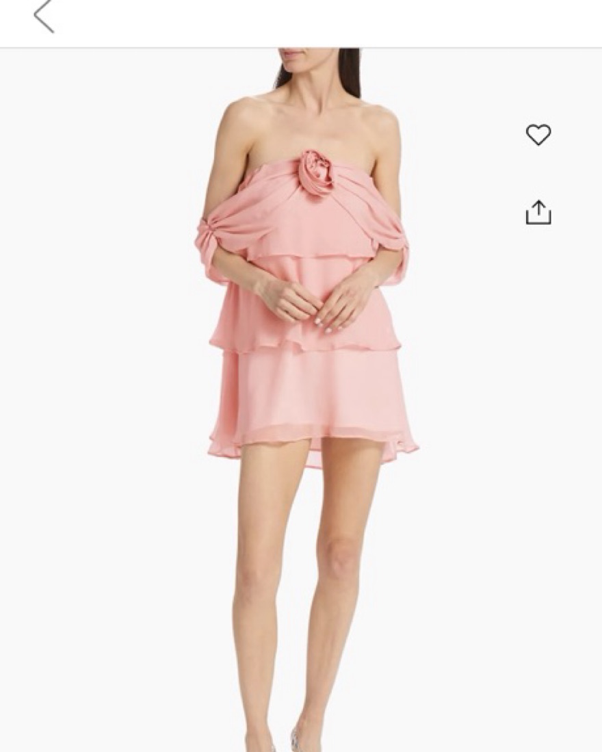 Bernadette Pink Rosette Mini Dress by BERNADETTE - Pickle