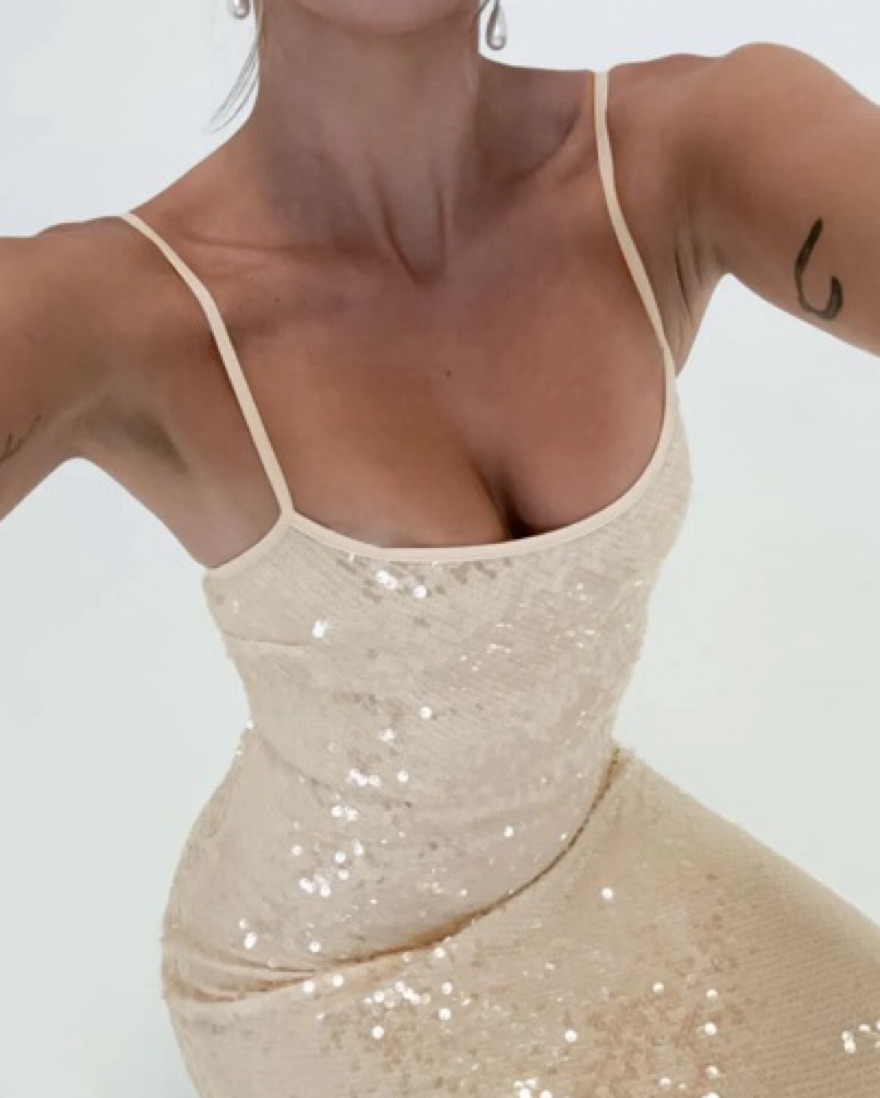 Rumored Sequin Maxi Dress by Shop Rumored - Pickle