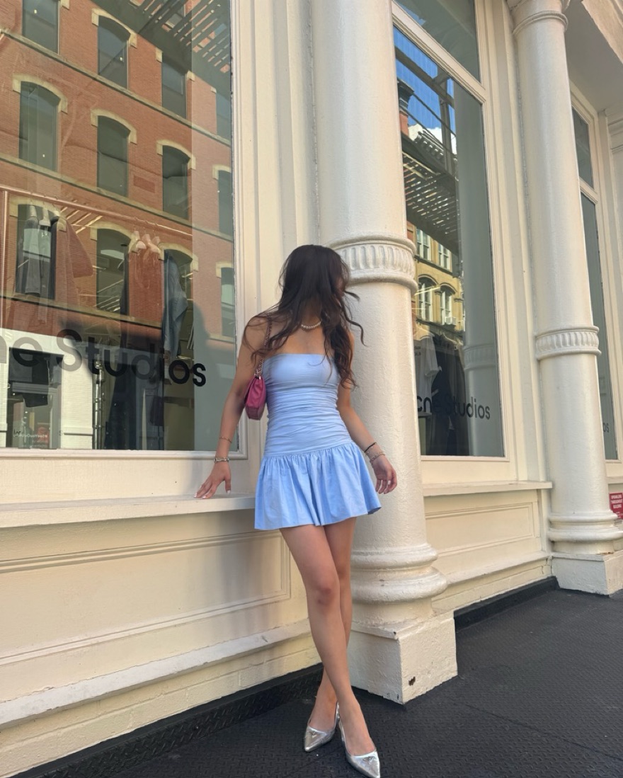 blue Skater Dress - Image 3