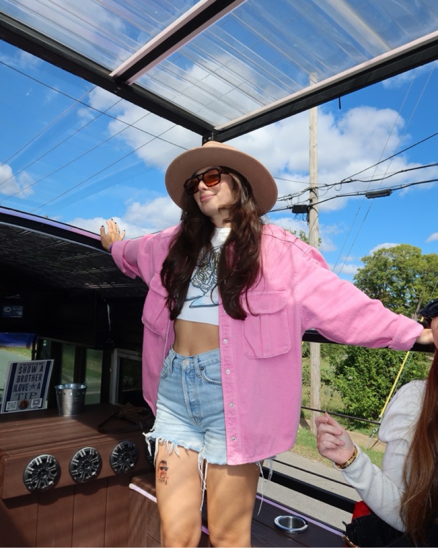 Pink Zara Jean Jacket - Image 1