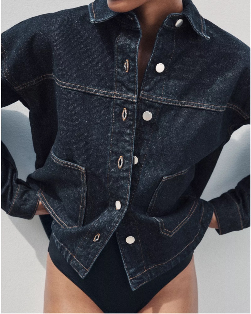 Zara Dark Jean Jacket - Image 2