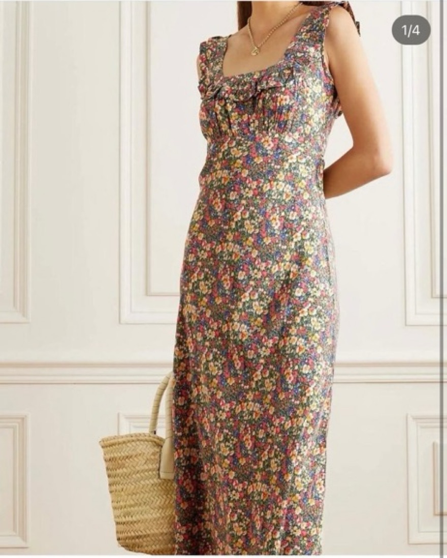 Doen Cascade Silk Floral Maxi Dress by Doen - Pickle