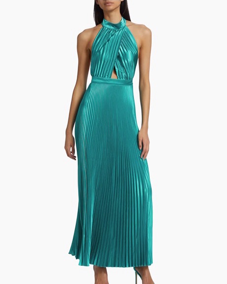 L’ldée Teal Long Formal Dress - Image 1