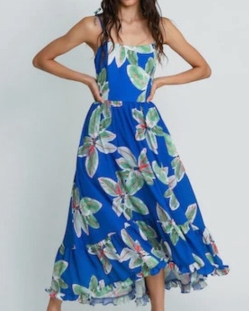 green emerald velvet dress Women's Green Printed Dress- Thml Midi Dress- Women's Anthro Midi Dress Extra Small