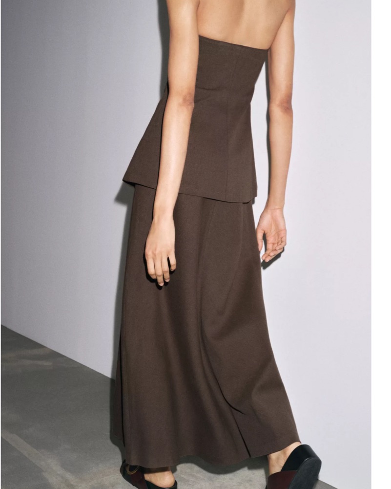 Zara Strapless Dress by Zara - Pickle