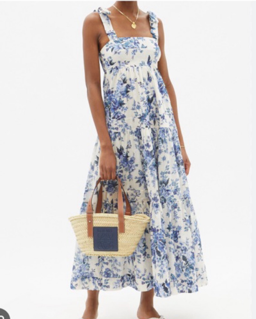 Zimmermann Aliane Blue Floral Maxi Dress by Zimmermann - Pickle