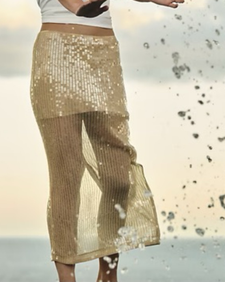 J. Crew Collection Layered Sequin Skirt - Image 1