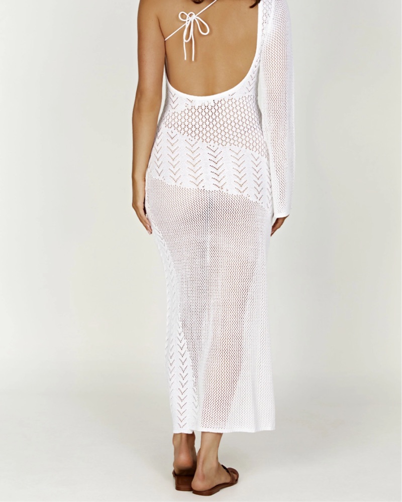 Meshki White Knit Cover Up by Meshki - Pickle