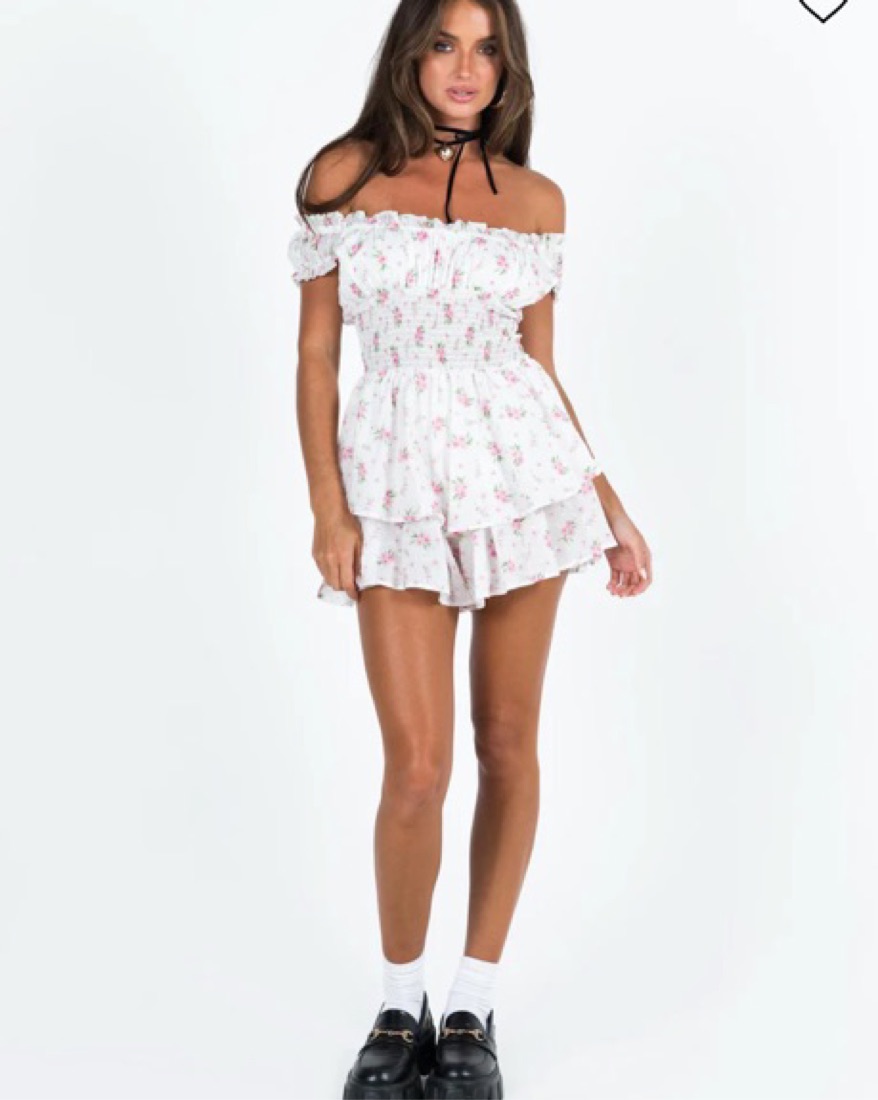 Floral Ruffle Romper  - Image 3