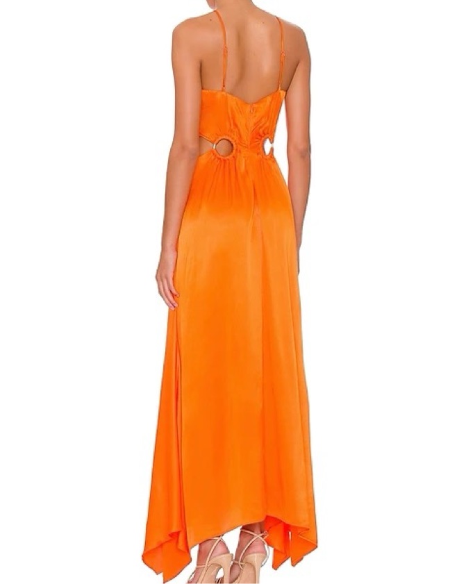 ELLIATT Visitant Maxi Dress in Papaya by Elliatt - Pickle