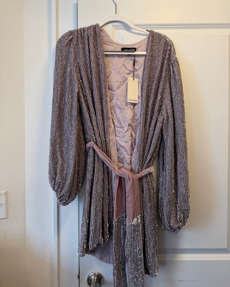 Retrofete Sequin Robe Dress by Retrofete - Pickle