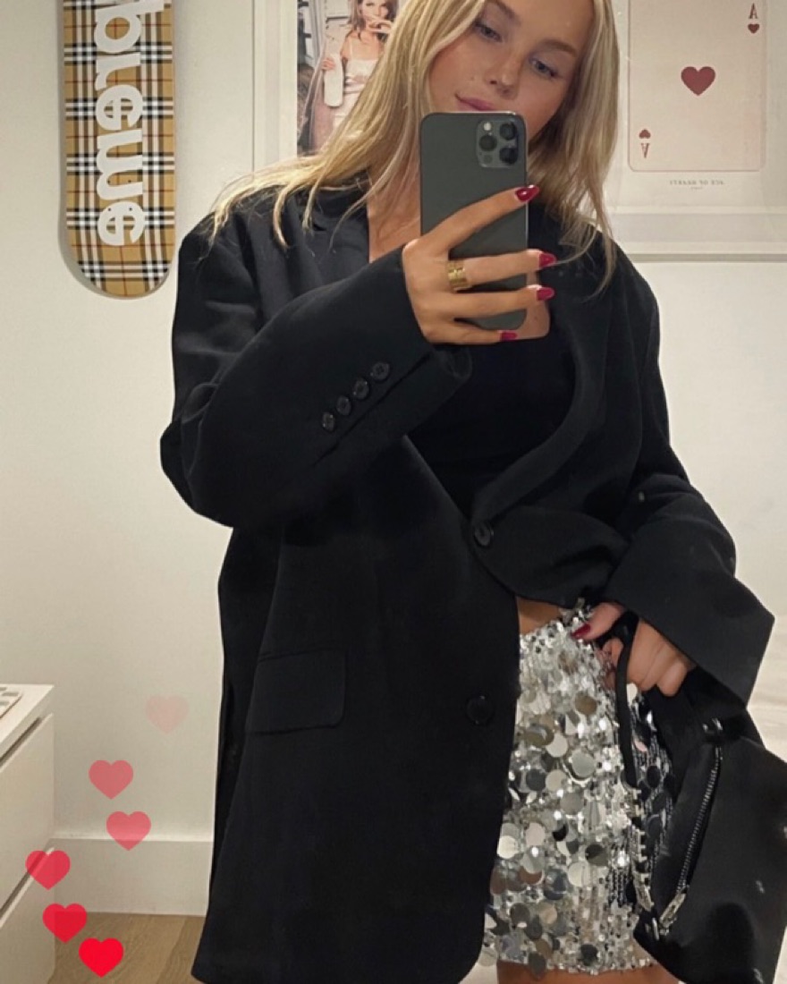 Edikted Sabina Sequin Skirt  - Image 3