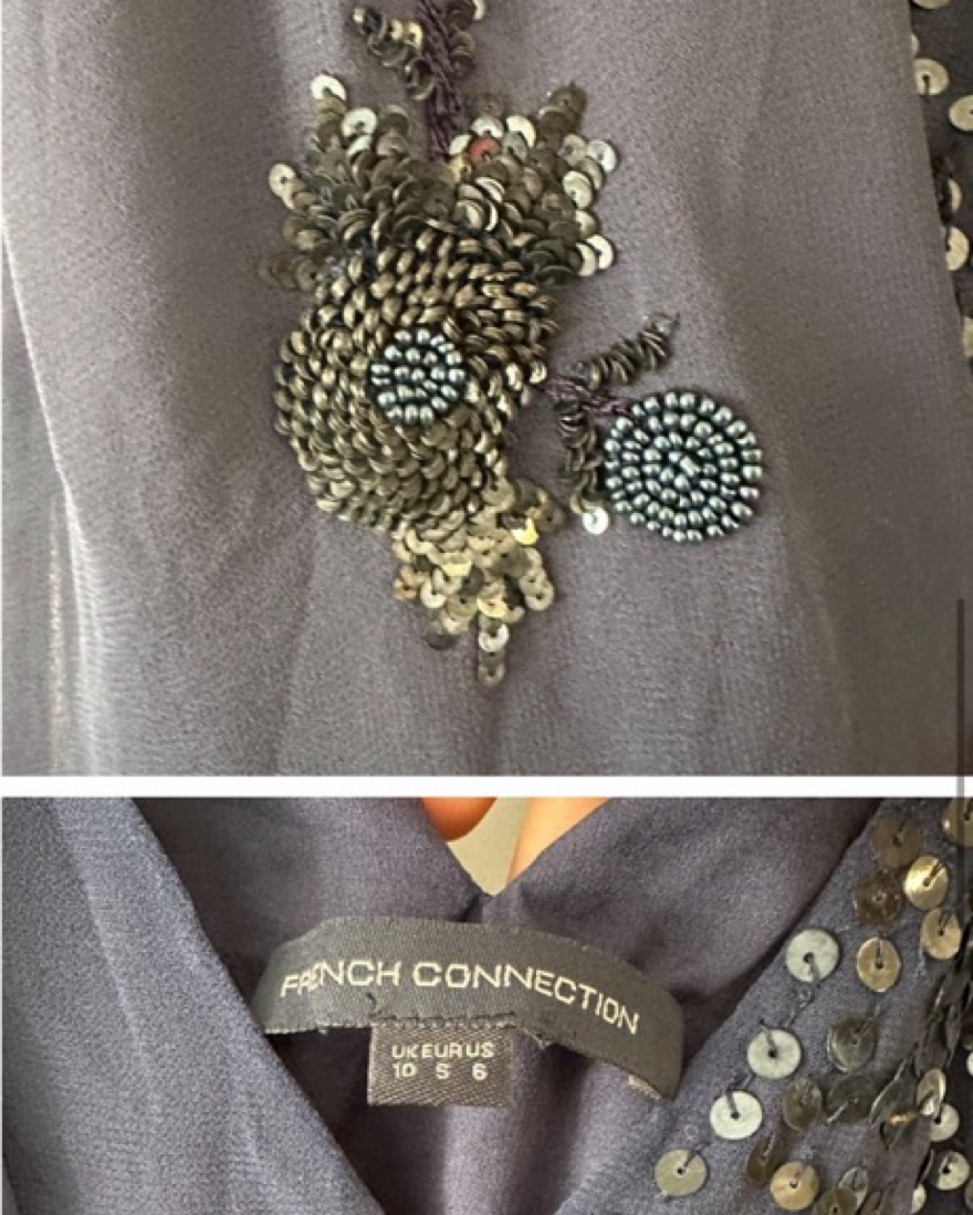 Stunning Navy Sequin Maxi Dress - Image 5