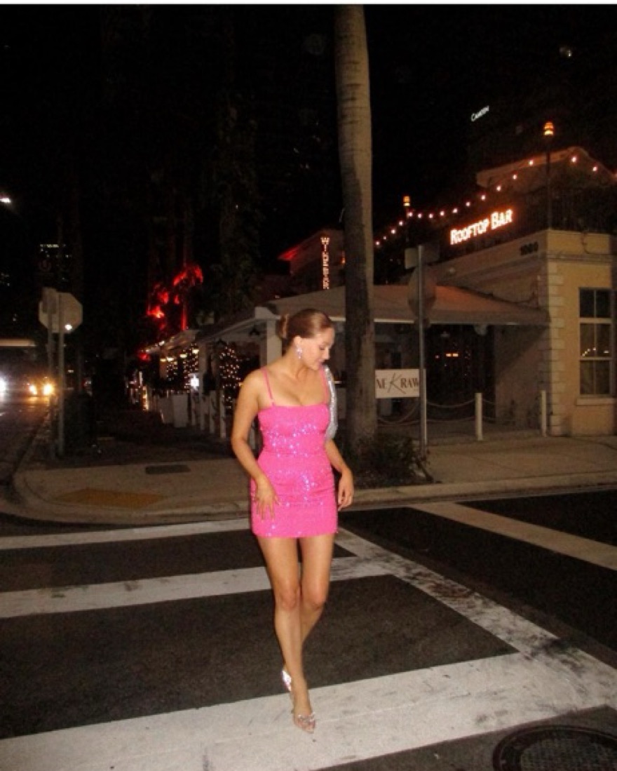Juniper Mini Dress in Hot Pink by H:ours - Pickle