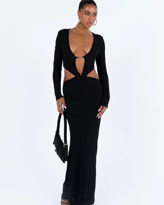 knee length dresses for ladies ESTRELLA HALTER MAXI DRESS - TOFFEE – CHIC LE FRIQUE