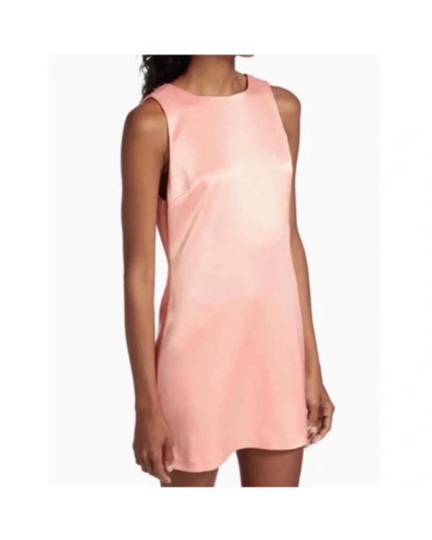 Alice + Olivia Lita Satin Dress by Alice & Olivia - Pickle
