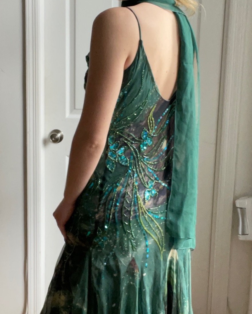 vintage silk beaded dress Sophia Tolli Sleeveless Allover Soft Lace With Hand-Beaded Illusion Th –  Bela Bridal main image 0