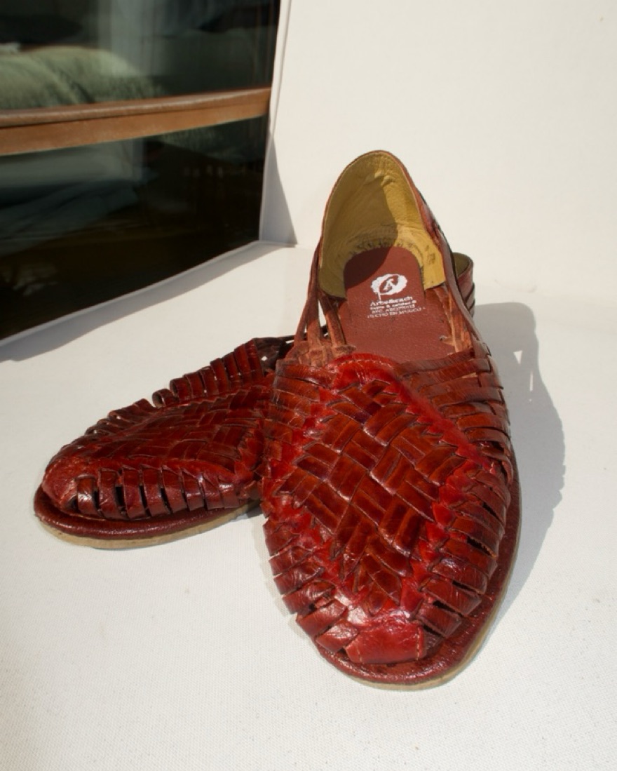 Handcrafted Woven Leather Huaraches - Image 2