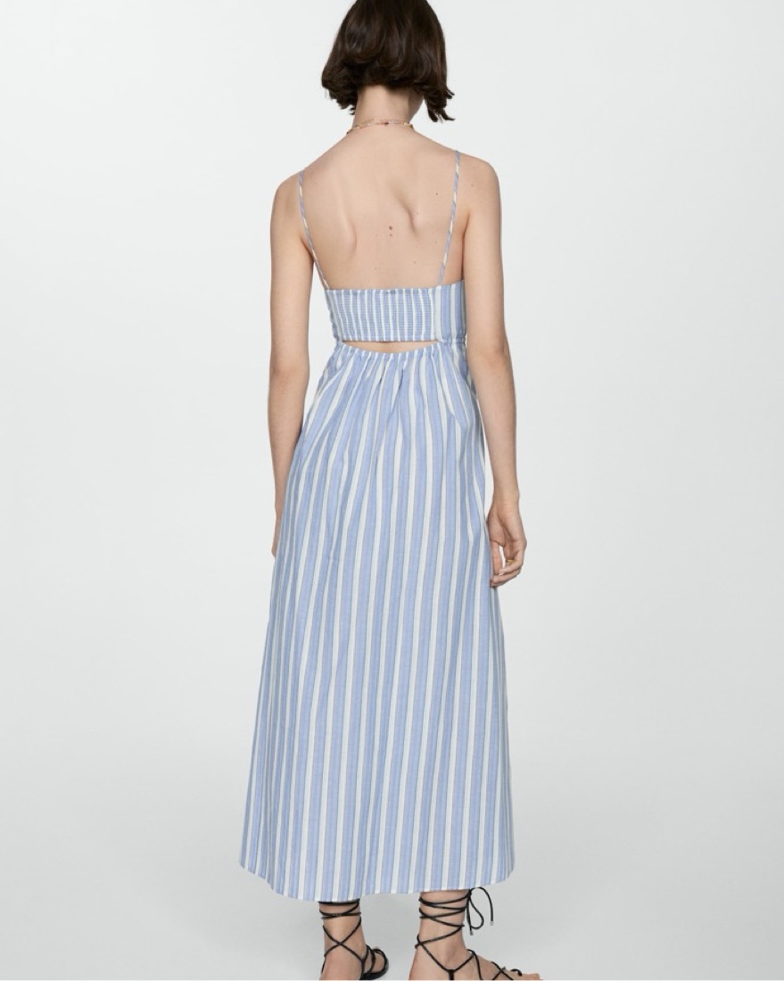 chinese dress ladies Tango Mango Blue Palm Maxi Cha Cha Dress main image 0