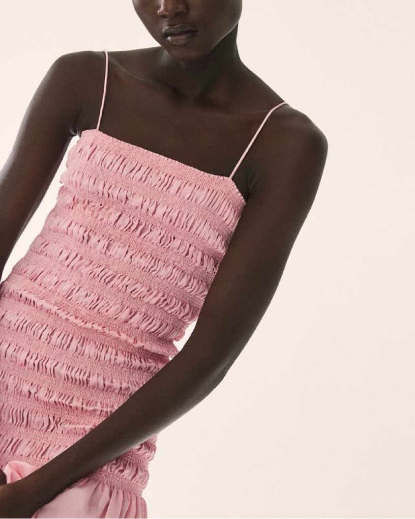 Pink Smocked Maxi Dress - Image 2