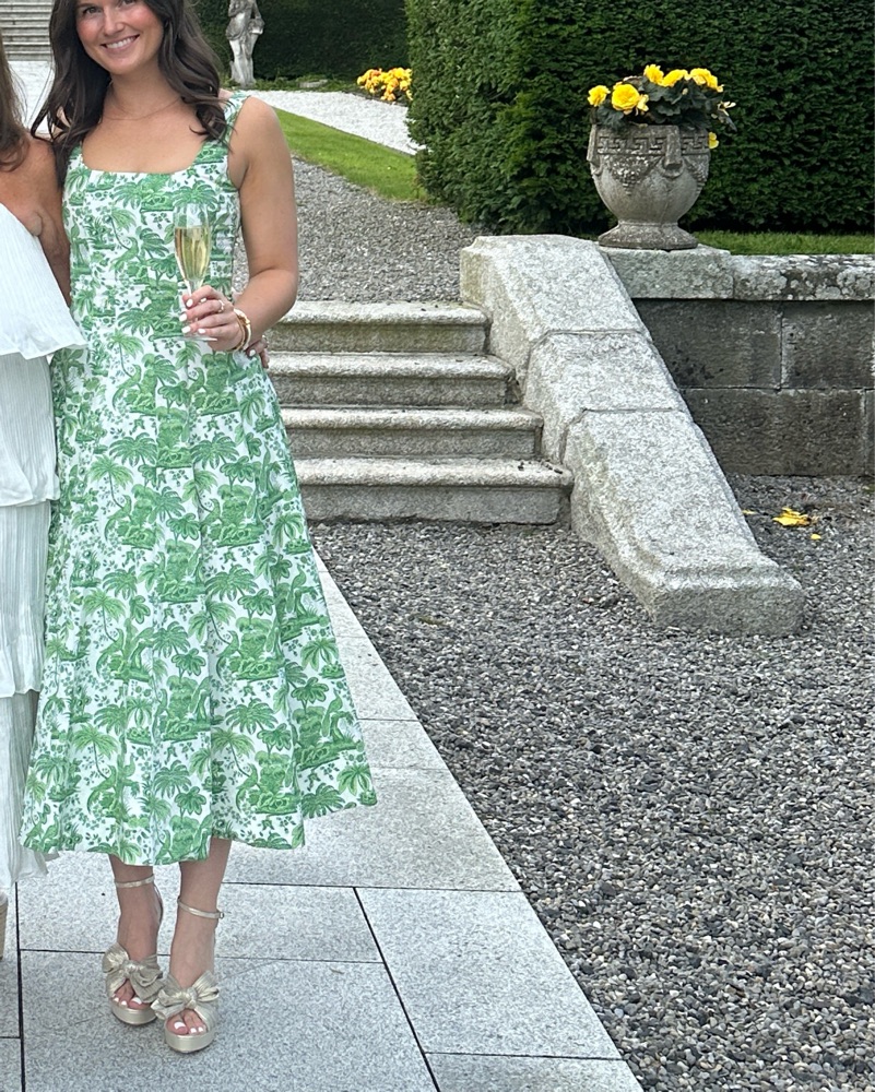 Staud Wells Fit&Flare Dress In Green by Staud - Pickle