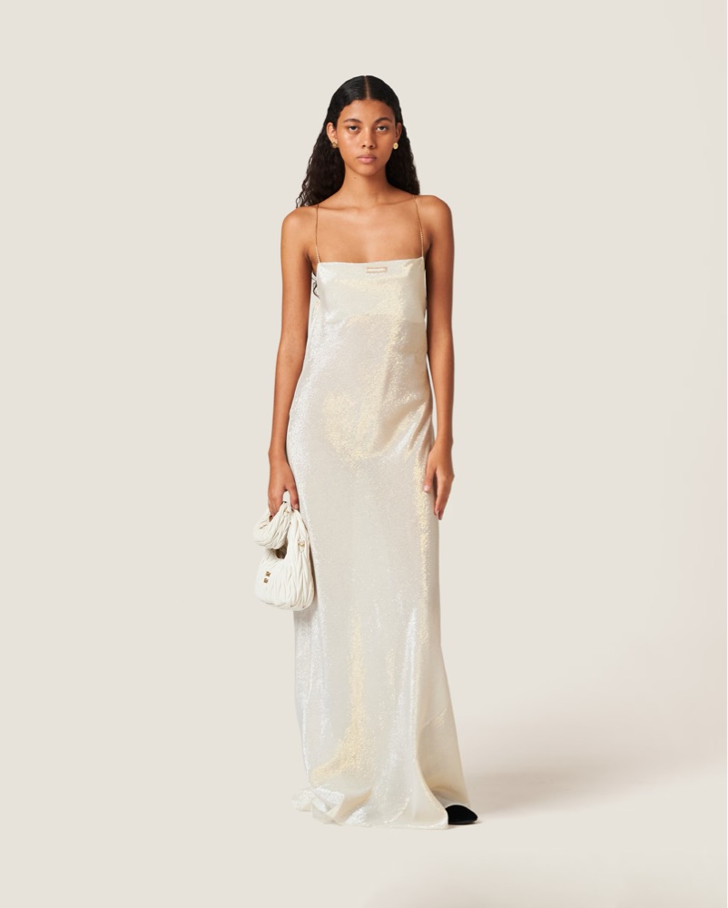 Miu Miu Gold Mesh Dress by Miu Miu - Pickle
