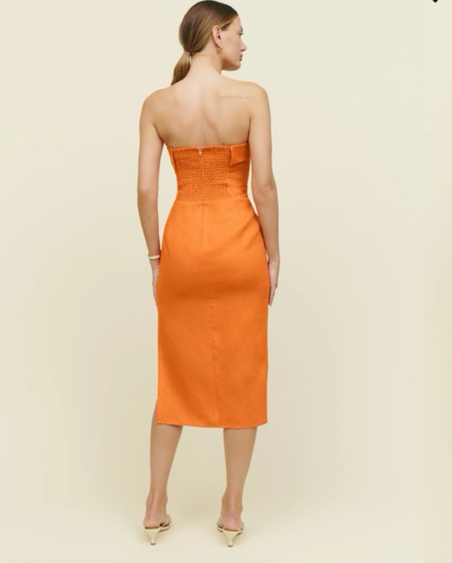 Reformation Marcella Linen Dress by Reformation - Pickle