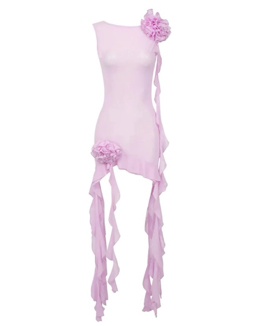 Fanci Club Pink Apple Cocktail Dress - Image 3
