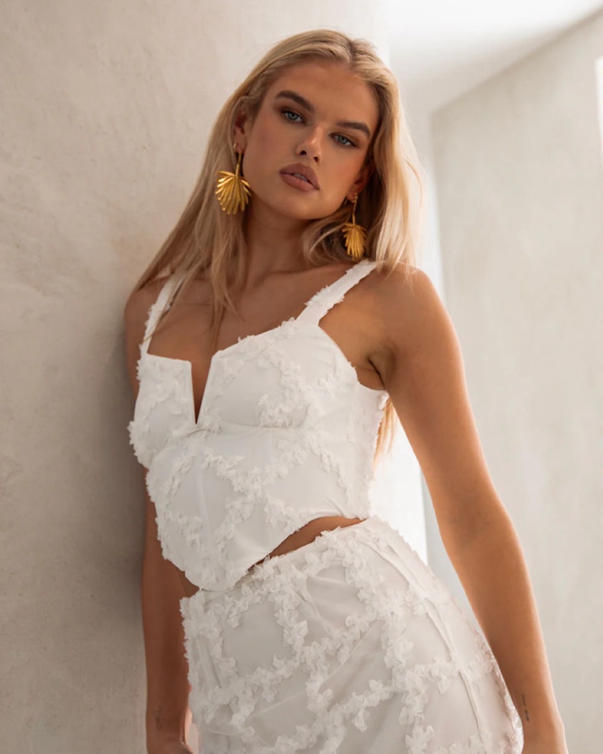 Sabo Skirt White Set by Sabo Skirt - Pickle