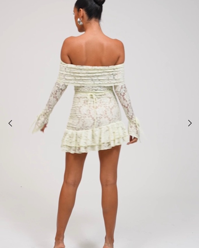 murci birthday dress GIULIA LONG SLEEVE LACE MINI DRESS / US 6
