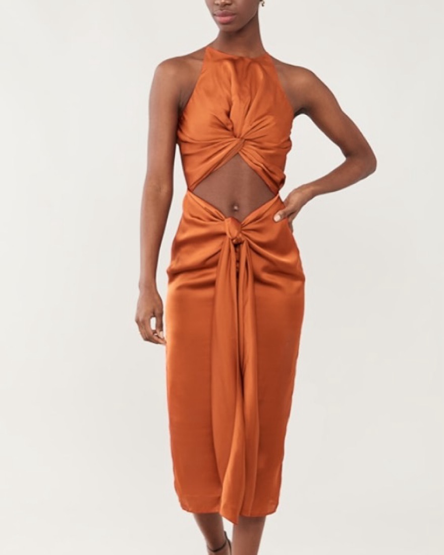 strapless open back dress Rent Nanjala Mini Dress from Rat & Boa in South Africa
