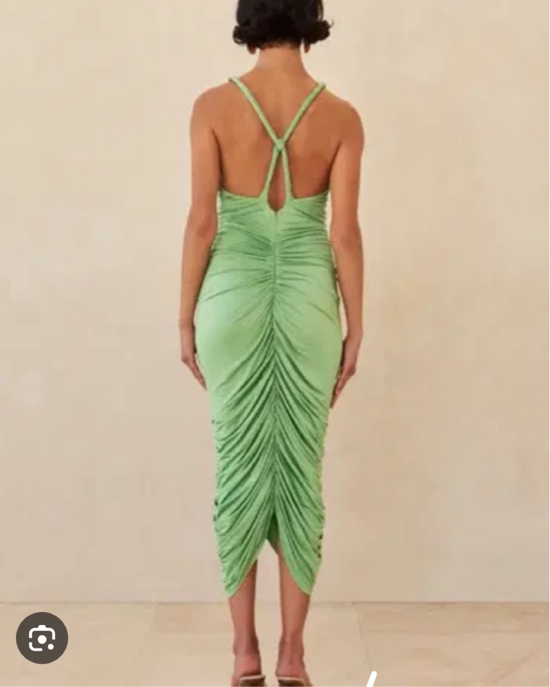Cult Gaia Jalina Dress Meadow Green by Cult Gaia - Pickle